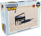 Puzzel Een piano op het strand - Legpuzzel - Puzzel 1000 stukjes volwassenen