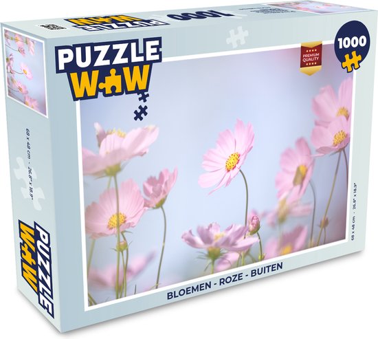Puzzel Bloemen - Roze - Buiten - Natuur - Legpuzzel - Puzzel 1000 stukjes  volwassenen | bol.com