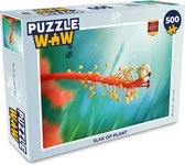 Puzzel Slak op plant - Legpuzzel - Puzzel 500 stukjes