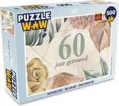 Puzzel Huwelijk - Quotes - 60 jaar getrouwd - Spreuken - Jubileum - Legpuzzel - Puzzel 500 stukjes