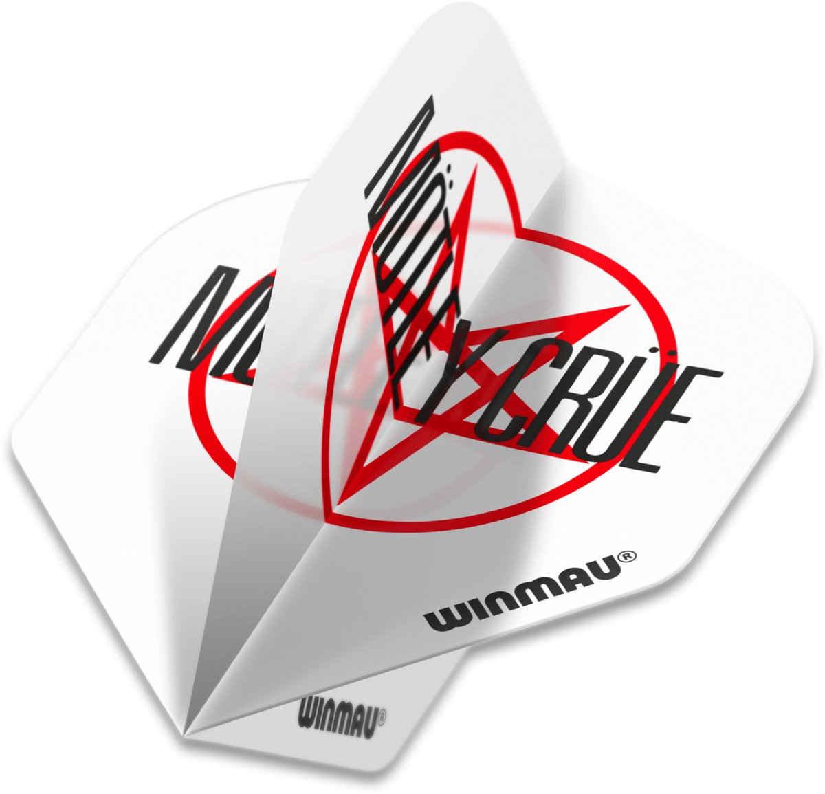 WINMAU - Rock Legends: Motley Crue Logo Dartvluchten - 1 set per pakket (3 vluchten in totaal)