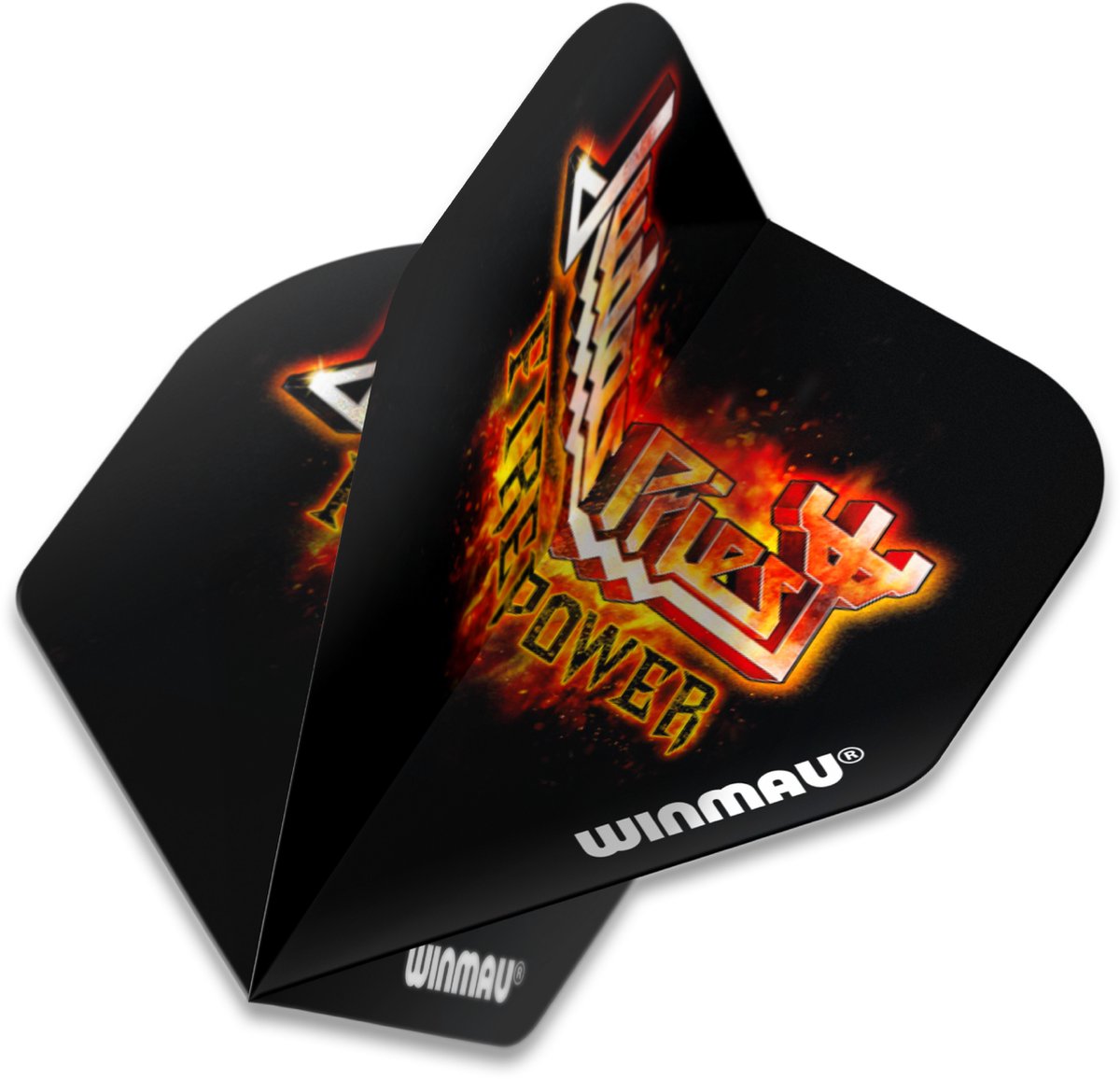 WINMAU - Rock Legends: Judas Priest Flaming Logo Dartvluchten - 1 set per pakket (3 vluchten in totaal)
