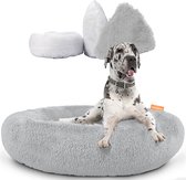 Happysnoots Donut Hondenmand 80cm - Lichtgrijs Hondenbed - Dog Bed - Hondenkussen
