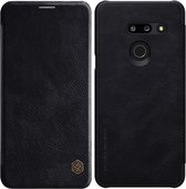 Telefoonhoesje geschikt voor LG G8 ThinQ - Nillkin Qin Leather Case - Zwart