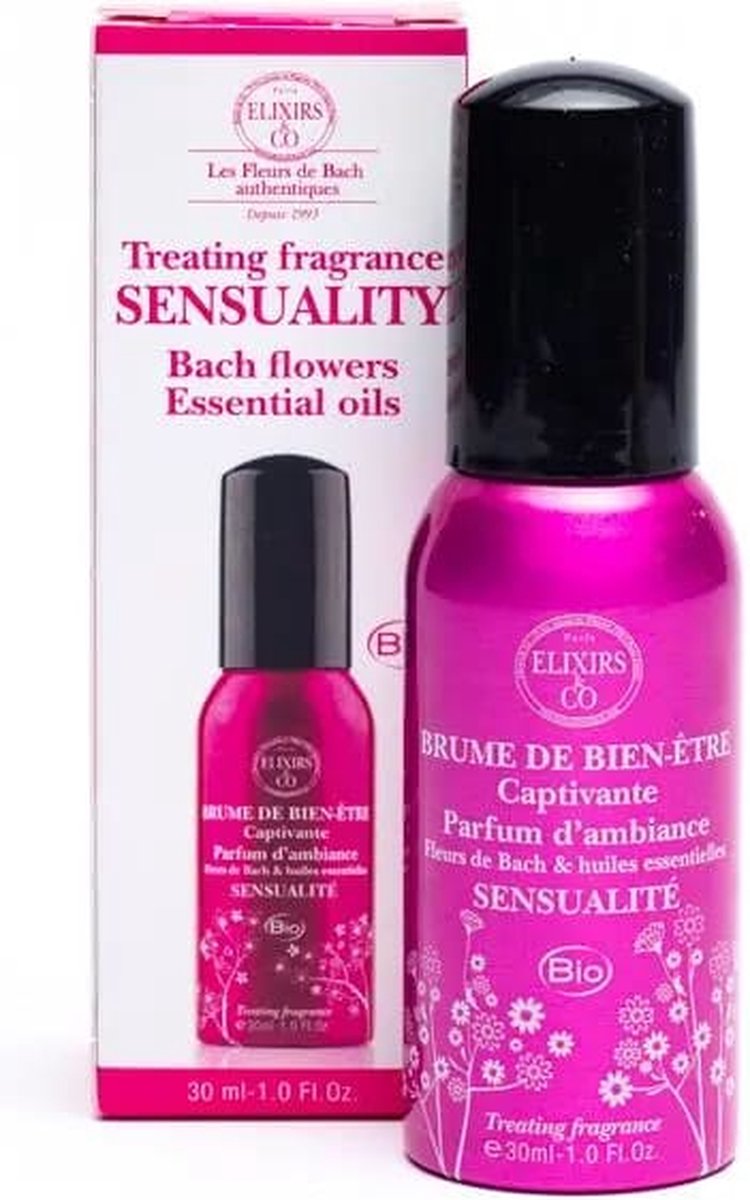 Bach Kamerspray Sensualiteit -BIO - 30ml - Bachbloesem & Essentiële Oliën