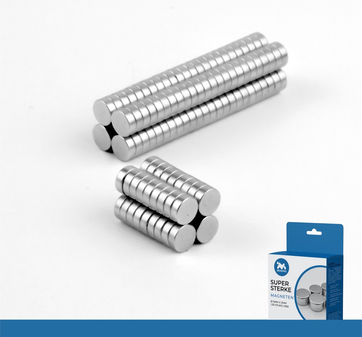 MENSINQ® Magneten – Magneet – Magneetjes – Magneten Sterk – 5x2mm - N50 - 200 stuks