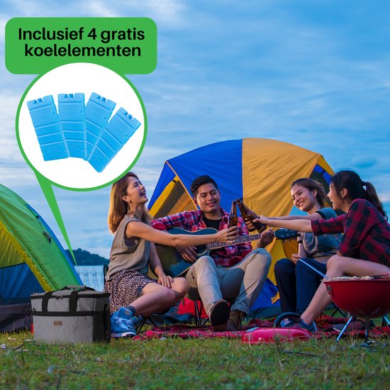Sac isotherme 4 couches Packaway - Lunch Bag 30 litres - Grijs