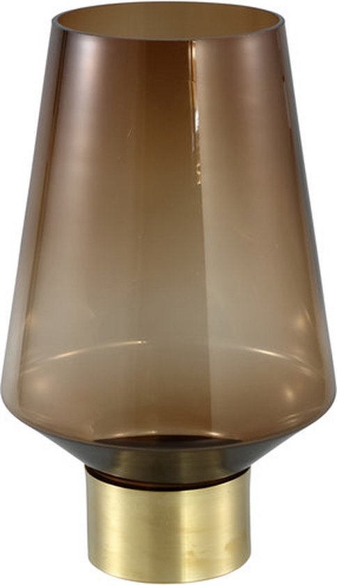 PTMD Faya Vase en verre marron S