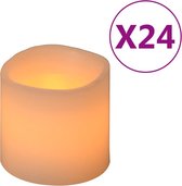 vidaXL Kaarsen 24 st LED warmwit