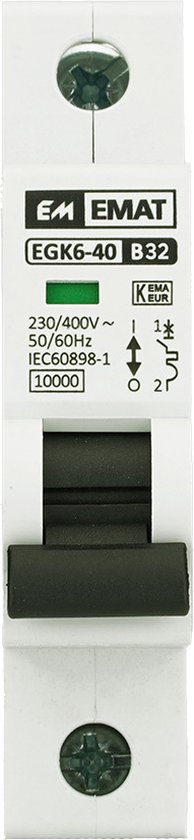 EMAT Installatieautomaat 1P 32A B-karakteristiek