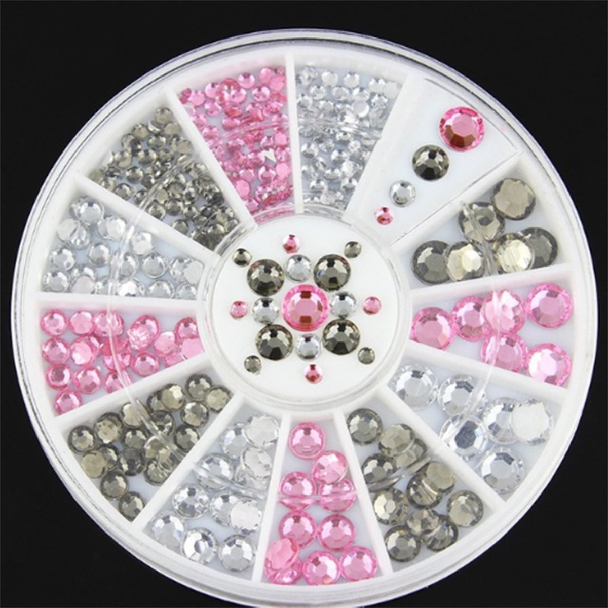 Goedkoopste DW4Trading Nagelversiering Carrousel 10 - Nail Art - Acryl Gel - Rhinestones
