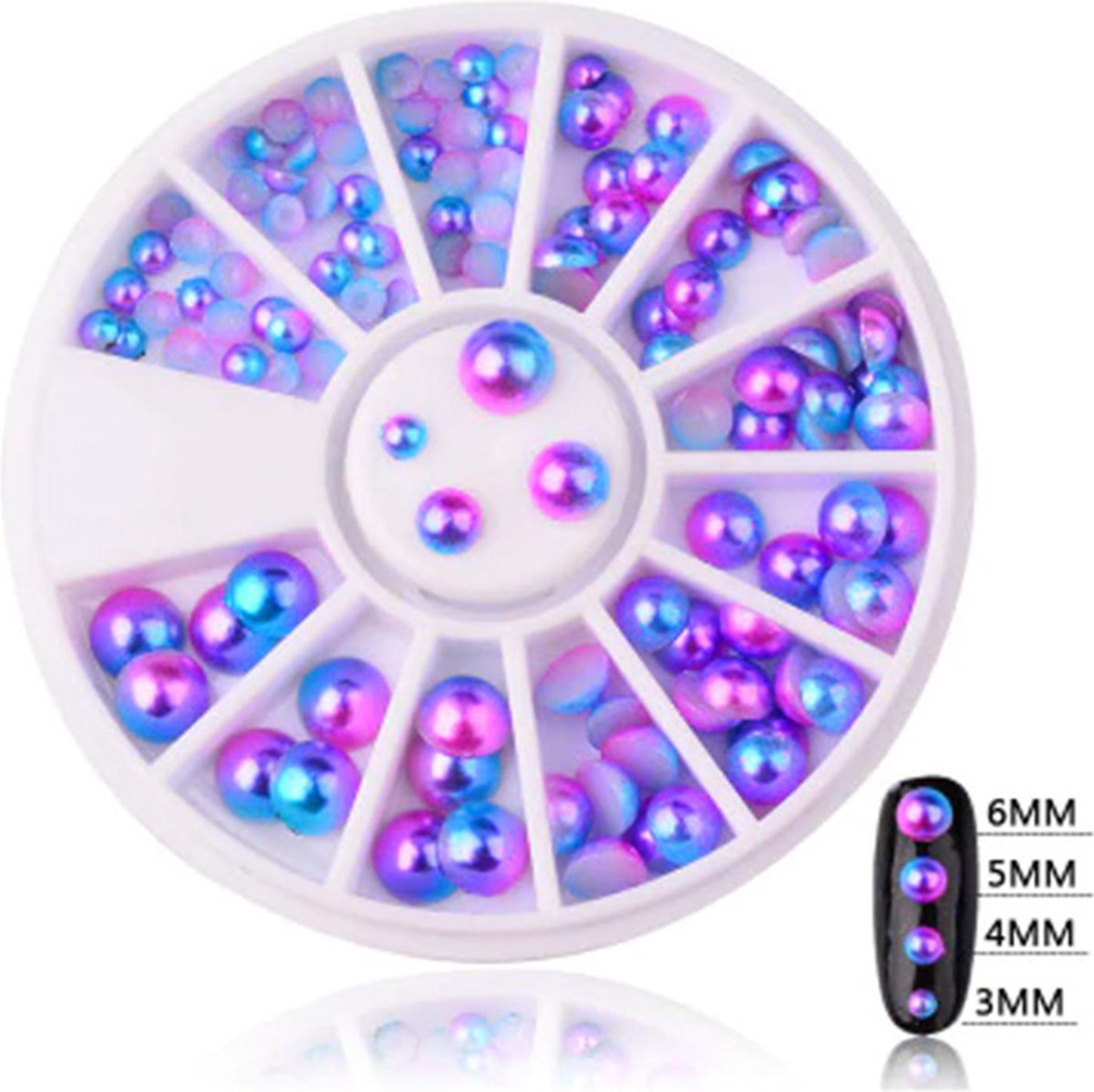 Goedkoopste DW4Trading Nagelversiering Carrousel 7 - Nail Art - Acryl Gel - Rhinestones