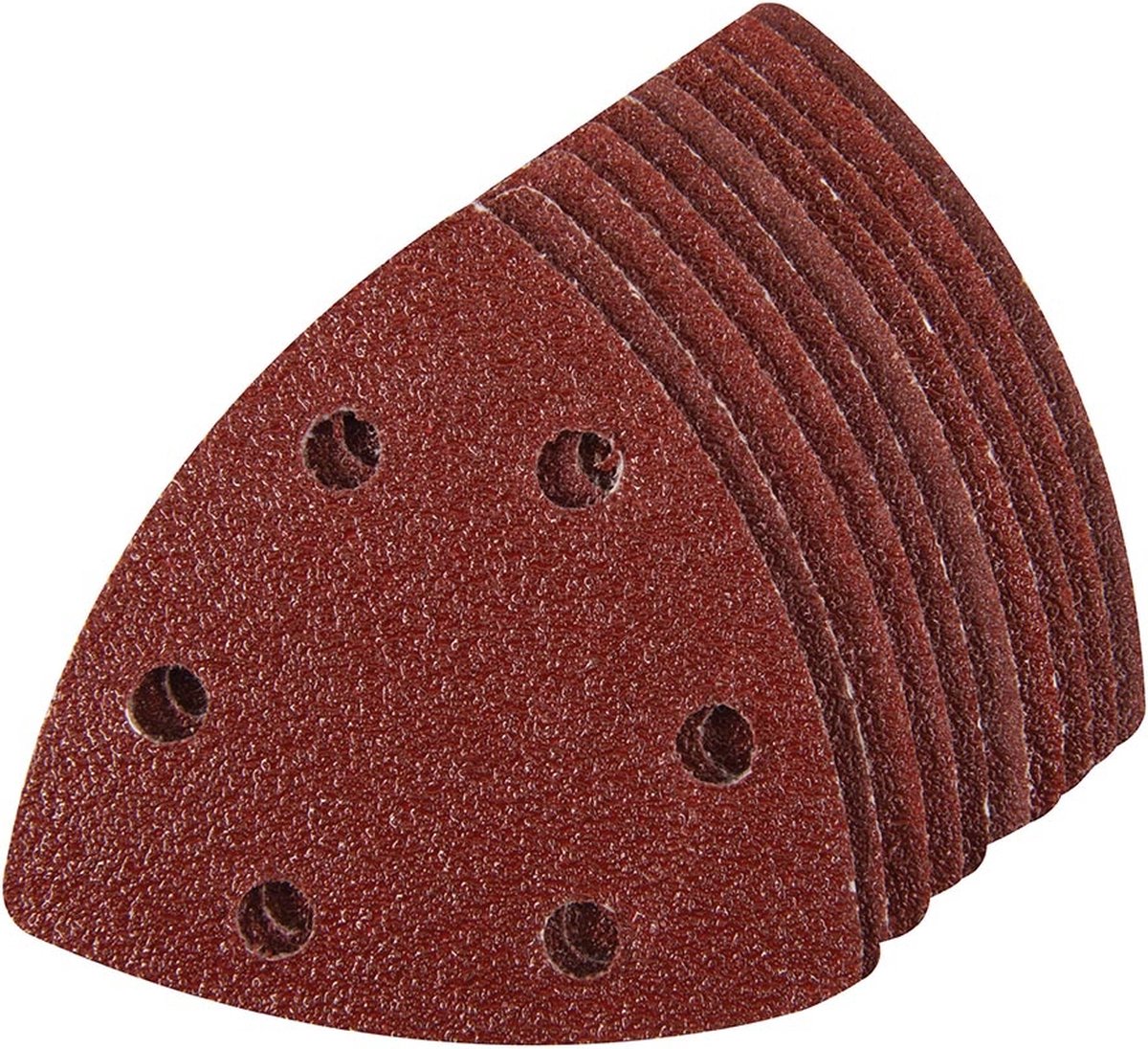 Silverline 90 mm driehoekige klittenband schuurvellen, 10 pak 60 korrelmaat