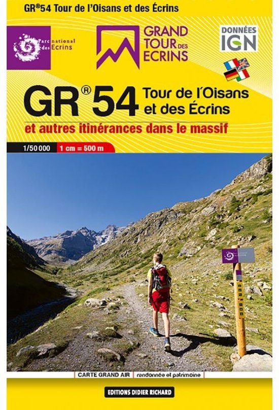 Wandelkaart GR54 Tour de l'Oisans et des Écrins 1:50.000 (p ... - cover