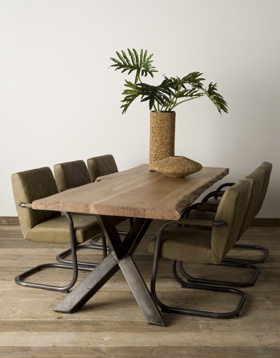 TOFF Yunta Tree-trunk dining table 180x90 - top 4