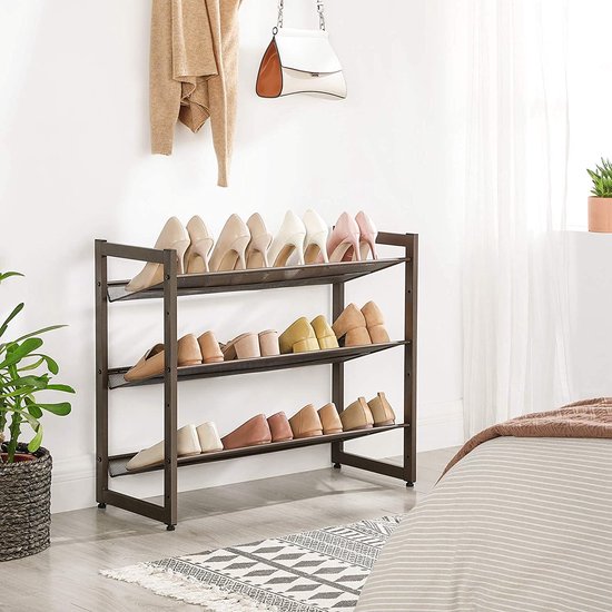 Schoenenrek 0, Ingang Schoenenrek Met Planken, Moderne Multifunctionele Kast Met 3 Deuren Made In Italy 91x27h94 Cm Antraciet En Cement