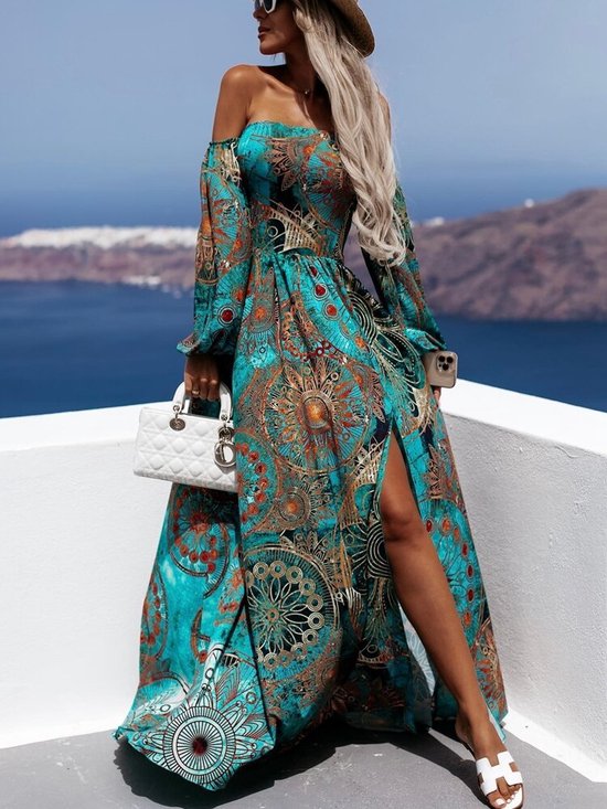 robe carrie | longue robe d'été | belle robe | unique | coloré | | bol.com