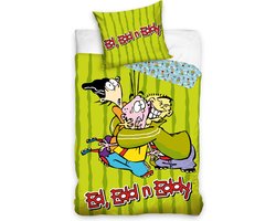 Cartoon Network Ed, Edd En Eddy Dekbedovertrek - 140 X 200 Cm - 70 X 90 Cm - Katoen