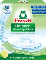 Frosch Tablettes pour lave-vaisselle tout en un - 4x50 pièces - Pack économique - Citron vert