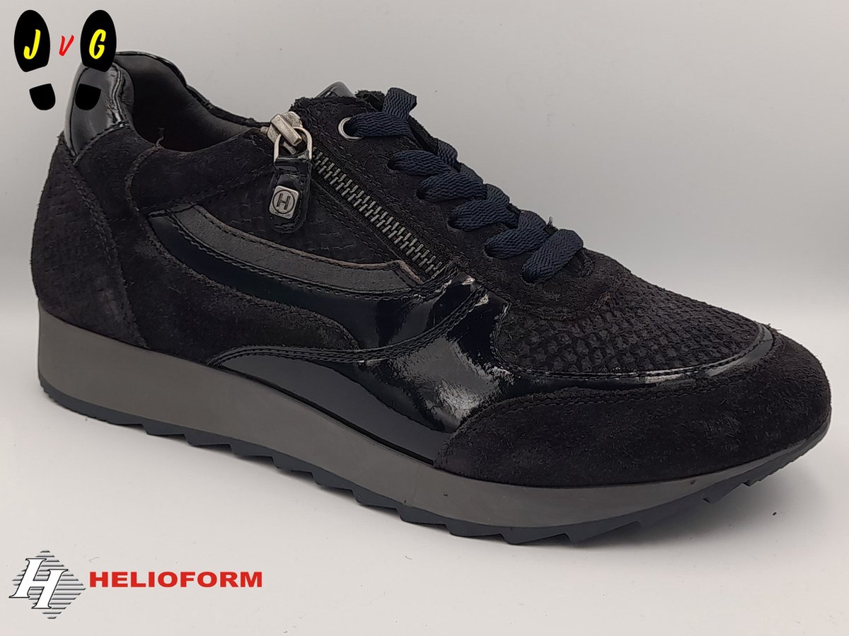 Helioform dames sneaker Kbreedte, H402 blauw, Maat 37