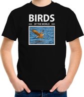 Dieren foto t-shirt Zeearend roofvogel - zwart - kinderen - birds of the world - cadeau shirt roofvogel liefhebber - kinderkleding / kleding 158/164