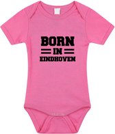 Born in Eindhoven tekst baby rompertje roze meisjes - Kraamcadeau - Eindhoven geboren cadeau 68
