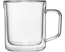 Corkcicle Glazen Mok Set van 2 – Doorzichtig/Clear – 355ml bekers - Verpakt in luxe giftset - Corkcicle Glass Mug Set of 2 - 355ml - Double Pack – CLEAR – 7501C