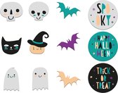 Stickers fenêtre Happy Halloween - 12 pièces