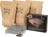 Rookmot Assortiment met Cold Smoke Generator | BBQ | Rookhout | Kadopakket