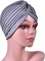 New Age Devi - Turban - Grijs - Head - Bonnet chimio - Bonnet - Foulard - Hijab - Bonnet de nuit