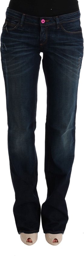 Jeans van blauw katoen met normale pasvorm