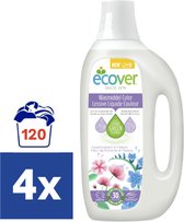 Ecover Color Appelbloesem & Freesia Vloeibaar Wasmiddel - 4 x 1,5 l (120 Wasbeurten)