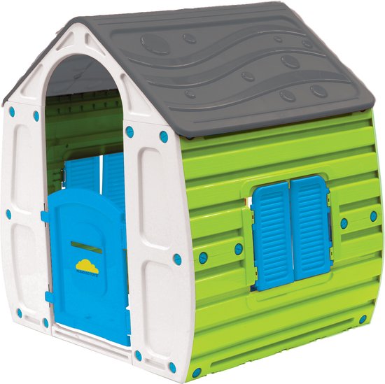 Paradiso Toys Speelhuis Summer 102 X 90 Cm Groen/grijs/blauw