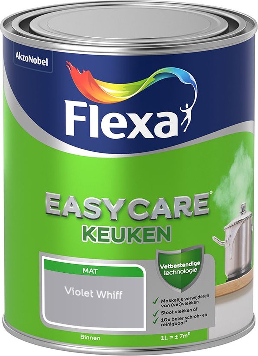 Flexa Easycare - Muurverf Keuken - Mat - Violet Whiff - 1 liter