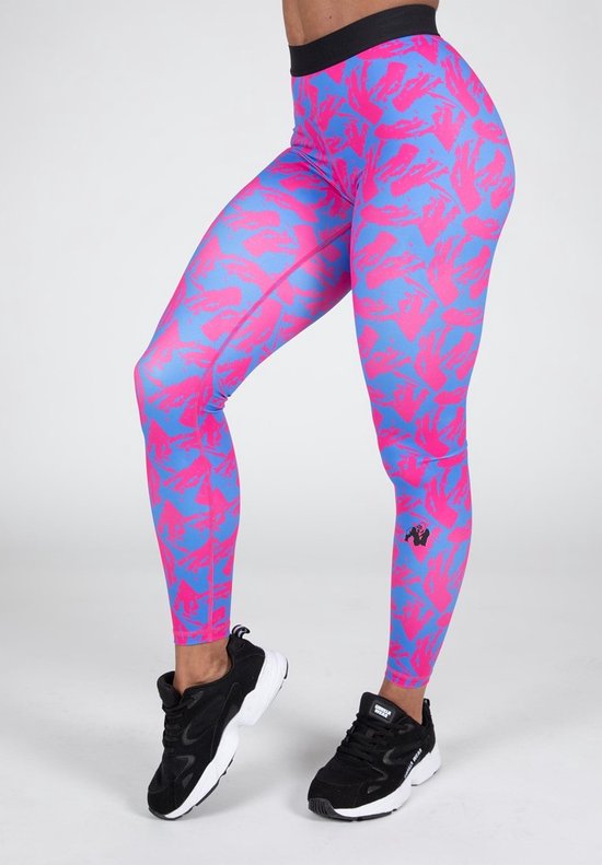 Gorilla Wear - Colby Leggings - Blauw/Roze - XS