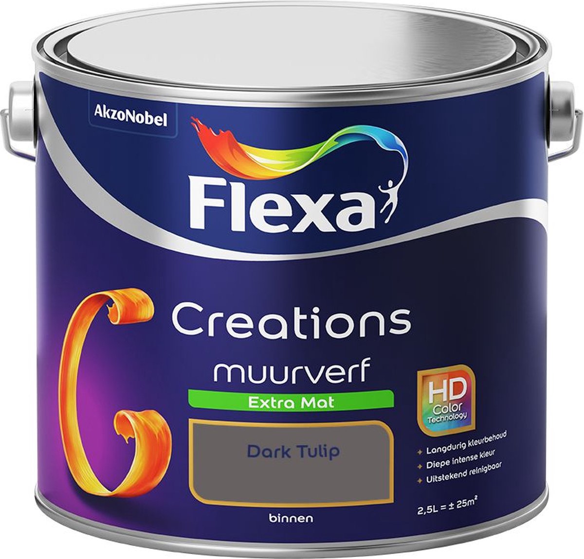 Flexa Creations - Muurverf - Extra Mat - Dark Tulip - 2,5 liter