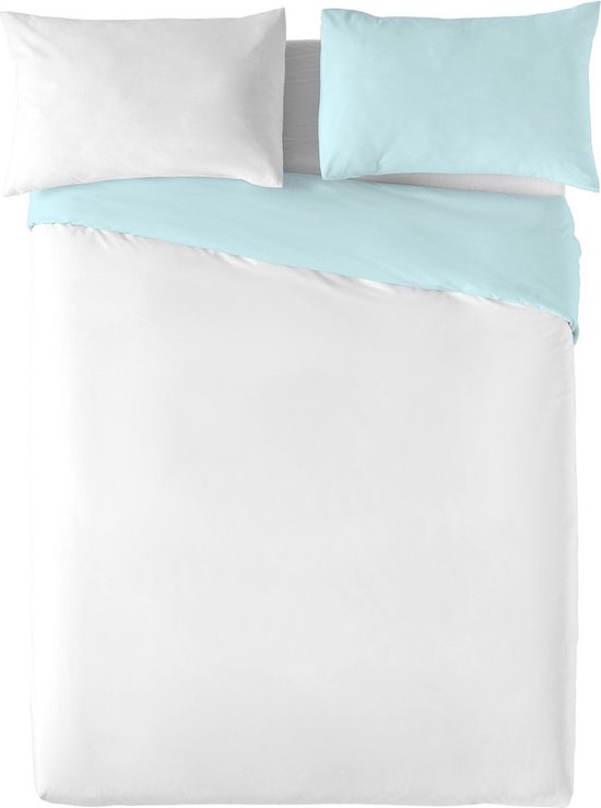 Noorse hoes Naturals Blauw Wit (Bed van 135) (220 x 270 cm)