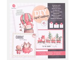 Kerstkaarten DIY | 24 kaarten | Verschillende formaten | Zelf kerstkaarten maken | Hobby | Kerst | Feestdagen | DIY | Knutselen | Wenskaarten | Kerstmis | Diverse varianten | Enveloppen NIET inbegrepen