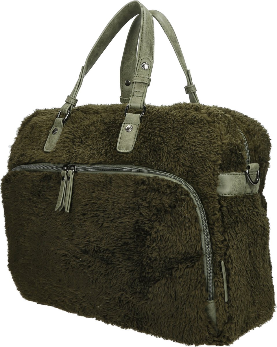 Enrico Benetti Teddy Luiertas / mombag / schoudertas 66655 - Olijf groen – foto 4