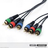 Component video kabel, 5m, m/m  | Signaalkabel  | sam connect kabel