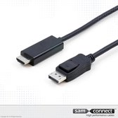 Displayport naar HDMI kabel, 1.8m, m/m