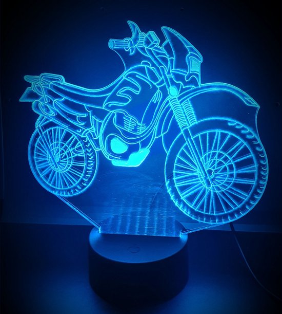 LAMPE LED 3D - MOTARD CROSS MOTO