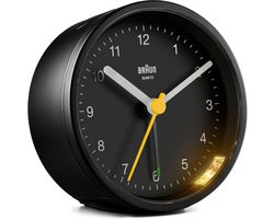 Braun BC12B - Wekker - Analoog - Stil uurwerk - Zwart