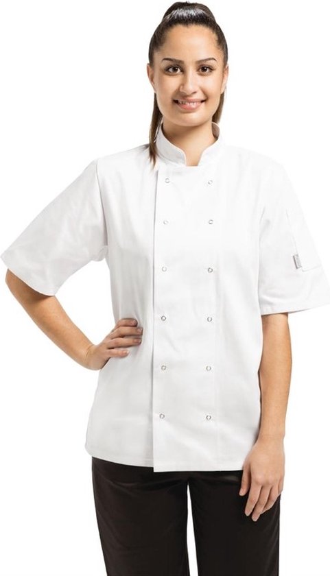 Whites Vegas Koksbuis - Korte Mouw - Wit - Maat: XXXL - Whites Chefs Clothing