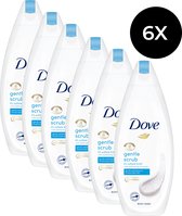 6x Dove Douchegel - Neutral Gentle Scrub 225 ml