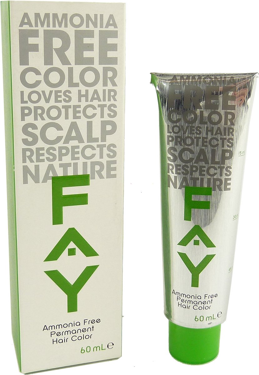 FAY Kleur Permanente Kleuring 60ml Verzorging van haarkleurcrème zonder ammoniak - 06.3