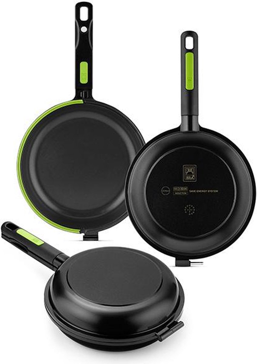 Omeletpan BRA A121467 Ø 26 cm Zwart Aluminium