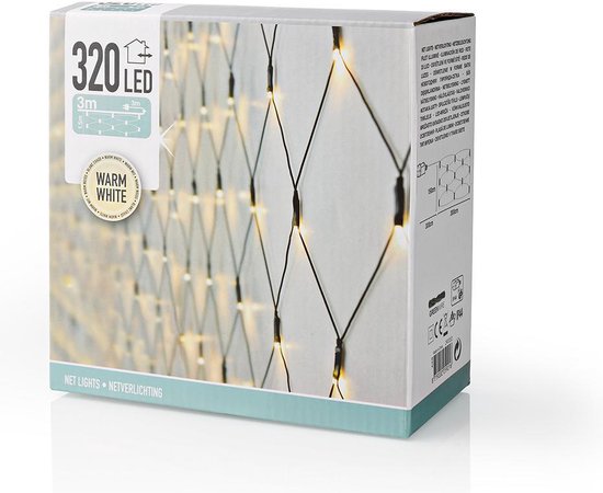 Netverlichting 320 LED's - 300x150cm - warm wit - - Home & Styling