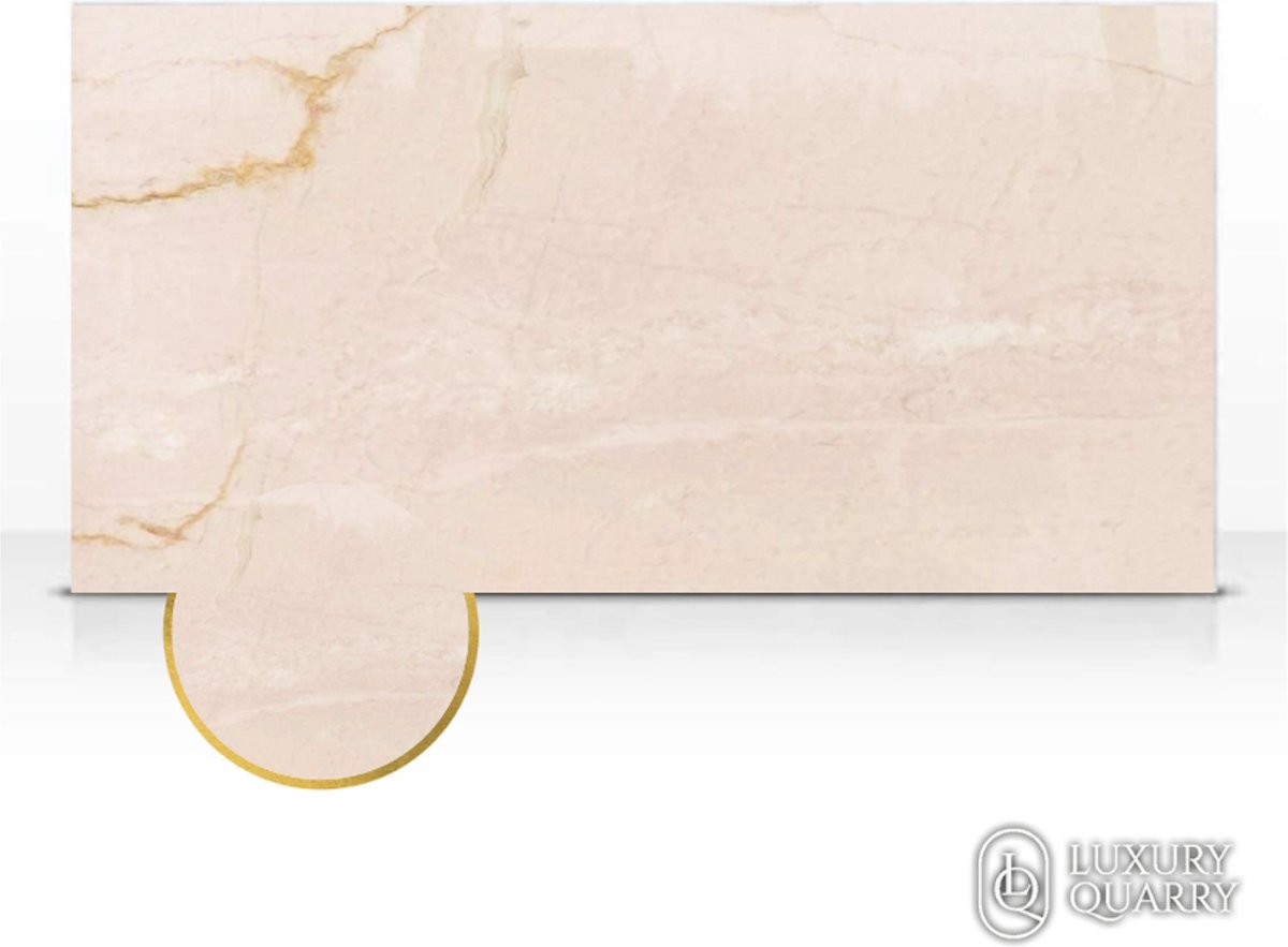 Marmeren Plaat Rosé Snijplank 40x30cm Handgemaakt Italiaans Marmer – Tapasplank Marble Cuttingboard Kaasplank - Serveerplank en Borrelplank - LuxuryQuarry®