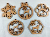 Set de 5 décorations de Décorations pour sapins de Noël Rodhesian Ridgeback